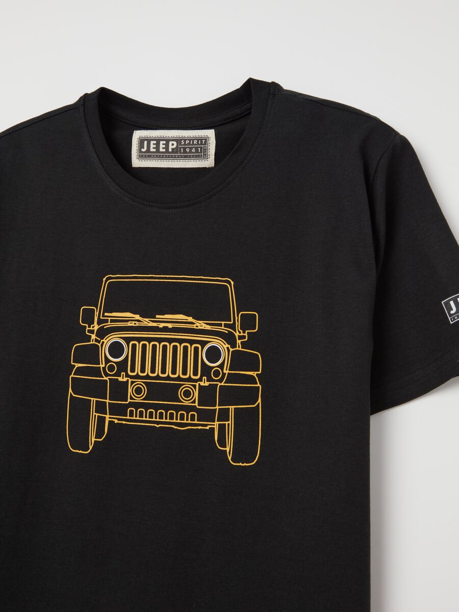 Cotton T-shirt with Jeep print_1