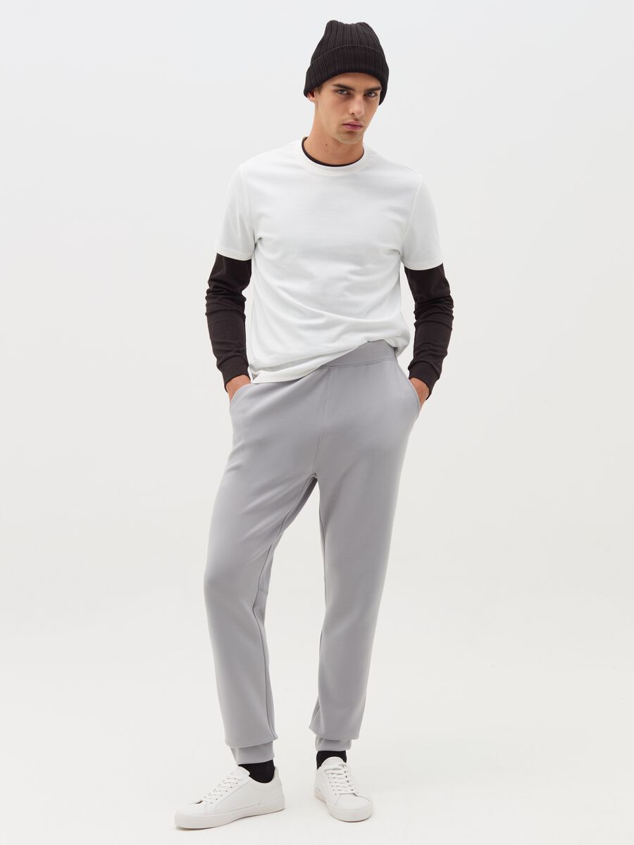 Fleece joggers with pockets_0