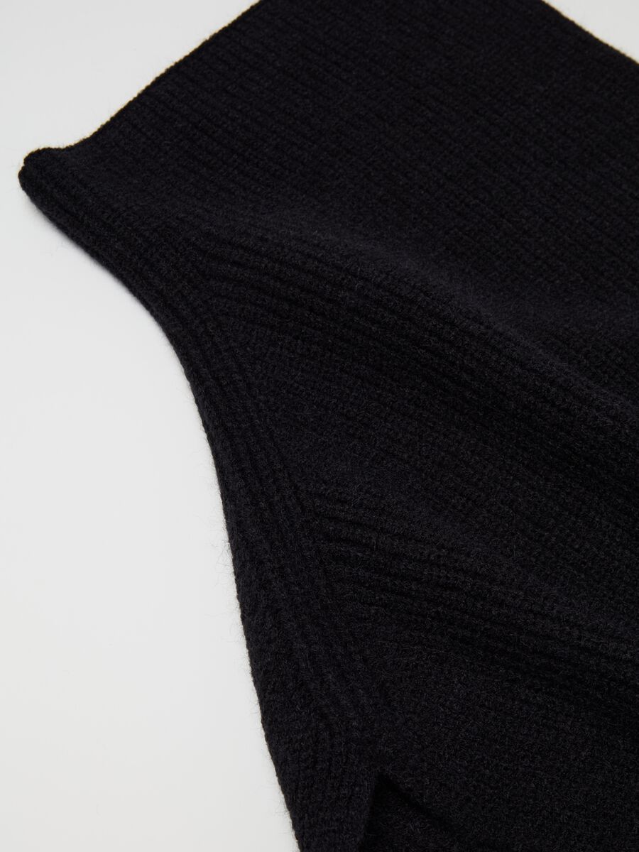 Ribbed knit neck warmer_2