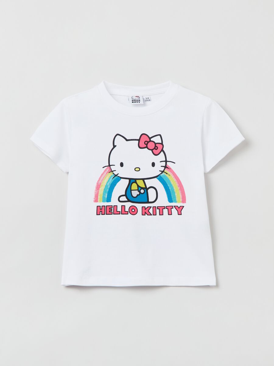T-shirt with Hello Kitty print and sequins_0