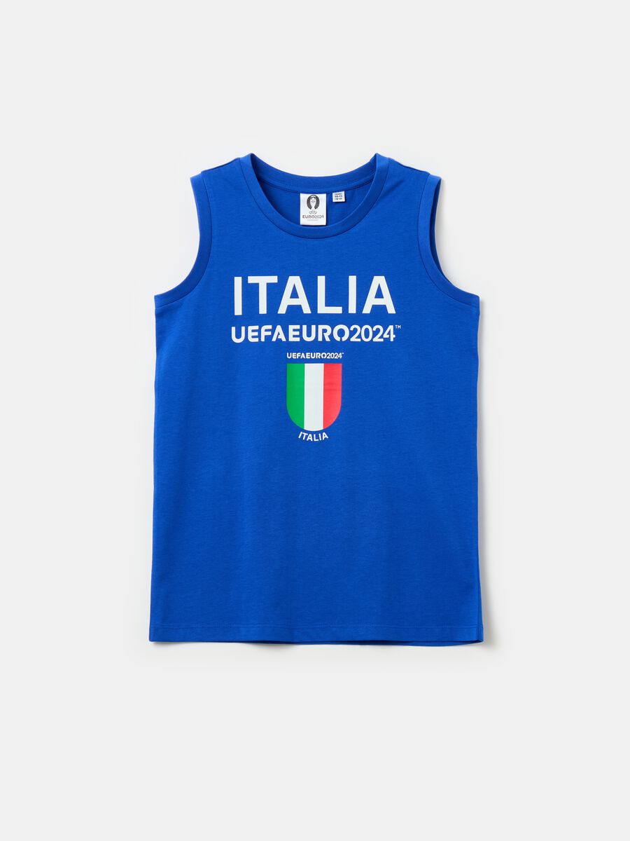 Camiseta de tirantes con estampado UEFA Euro 2024 Italia_0