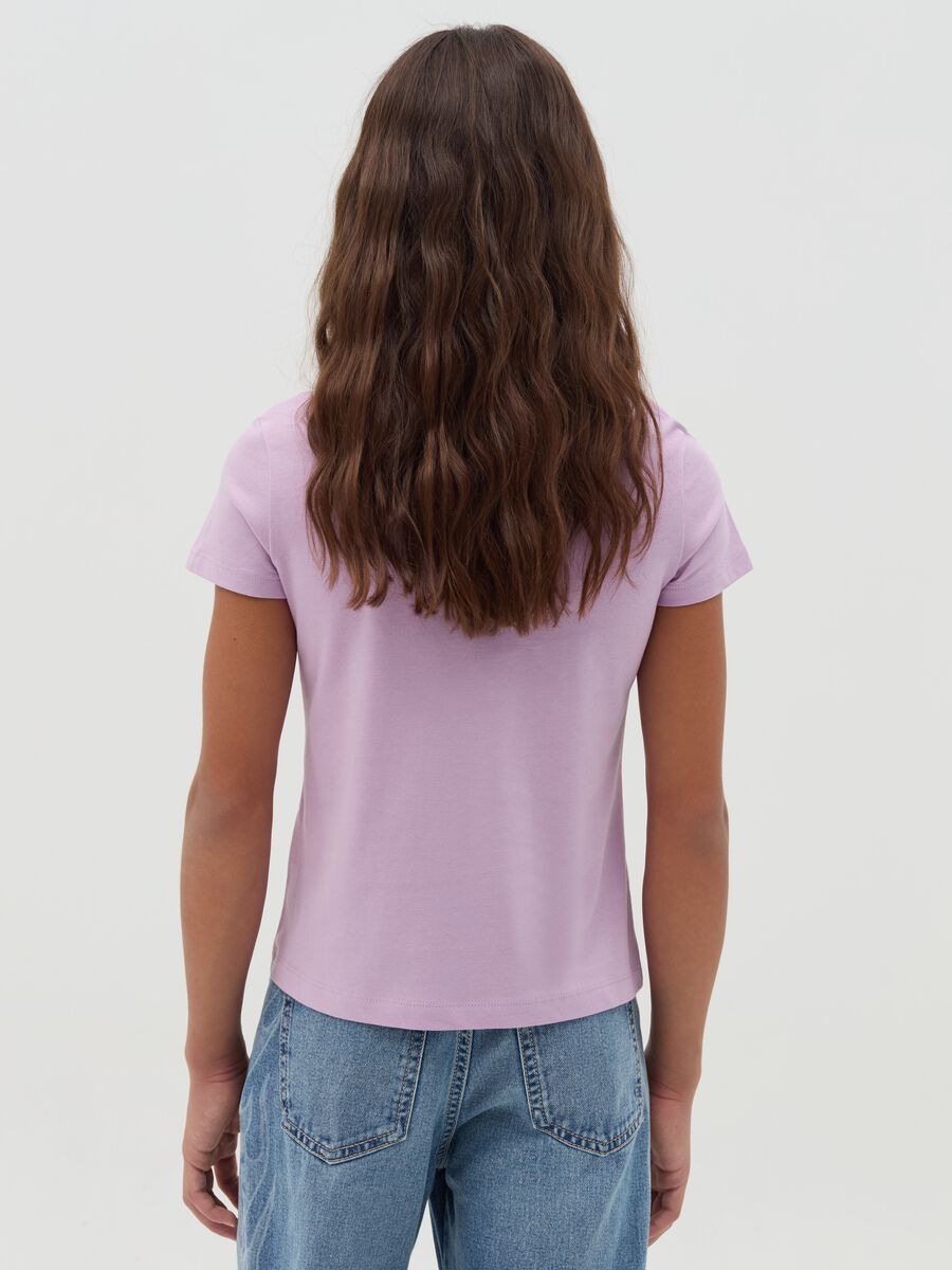 Solid colour T-shirt in organic cotton_1