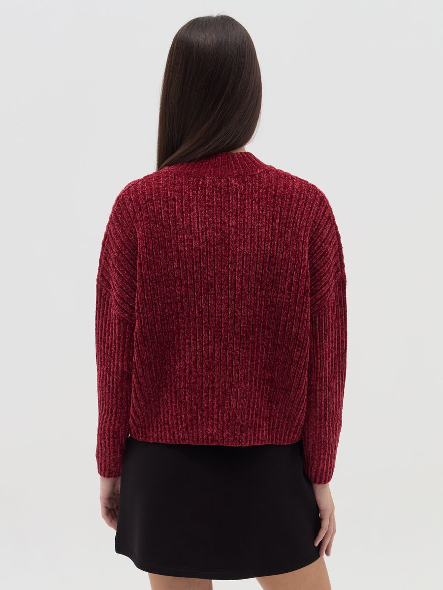 Chenille pullover with mock neck_2