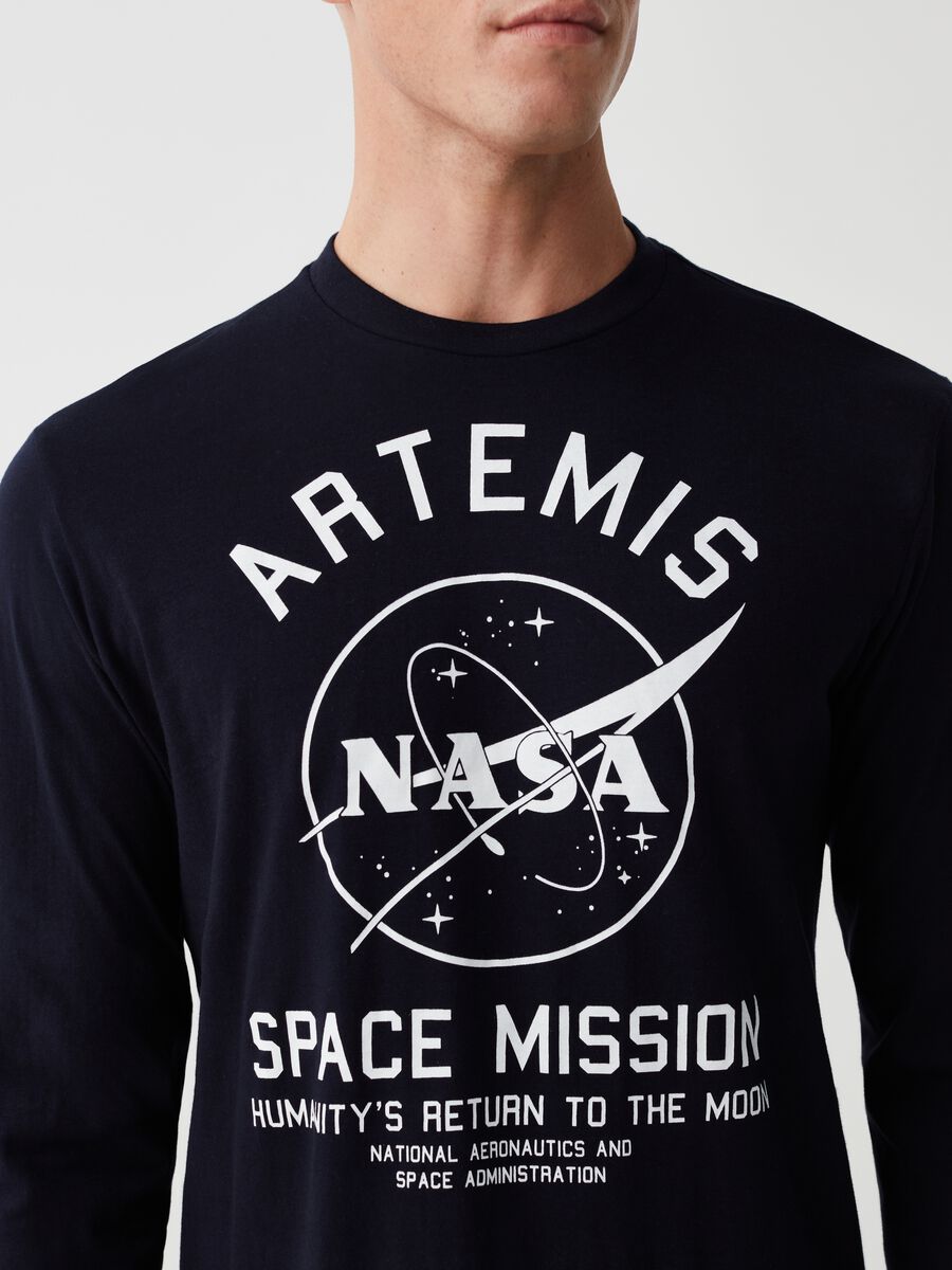 Long pyjamas with NASA Artemis Mission print_1