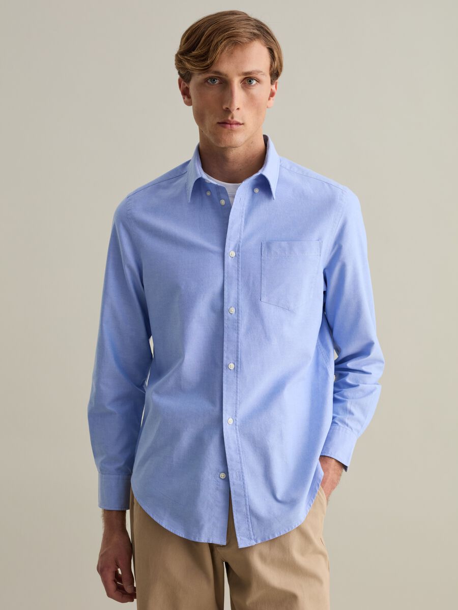 Regular-fit shirt in Oxford cotton_1