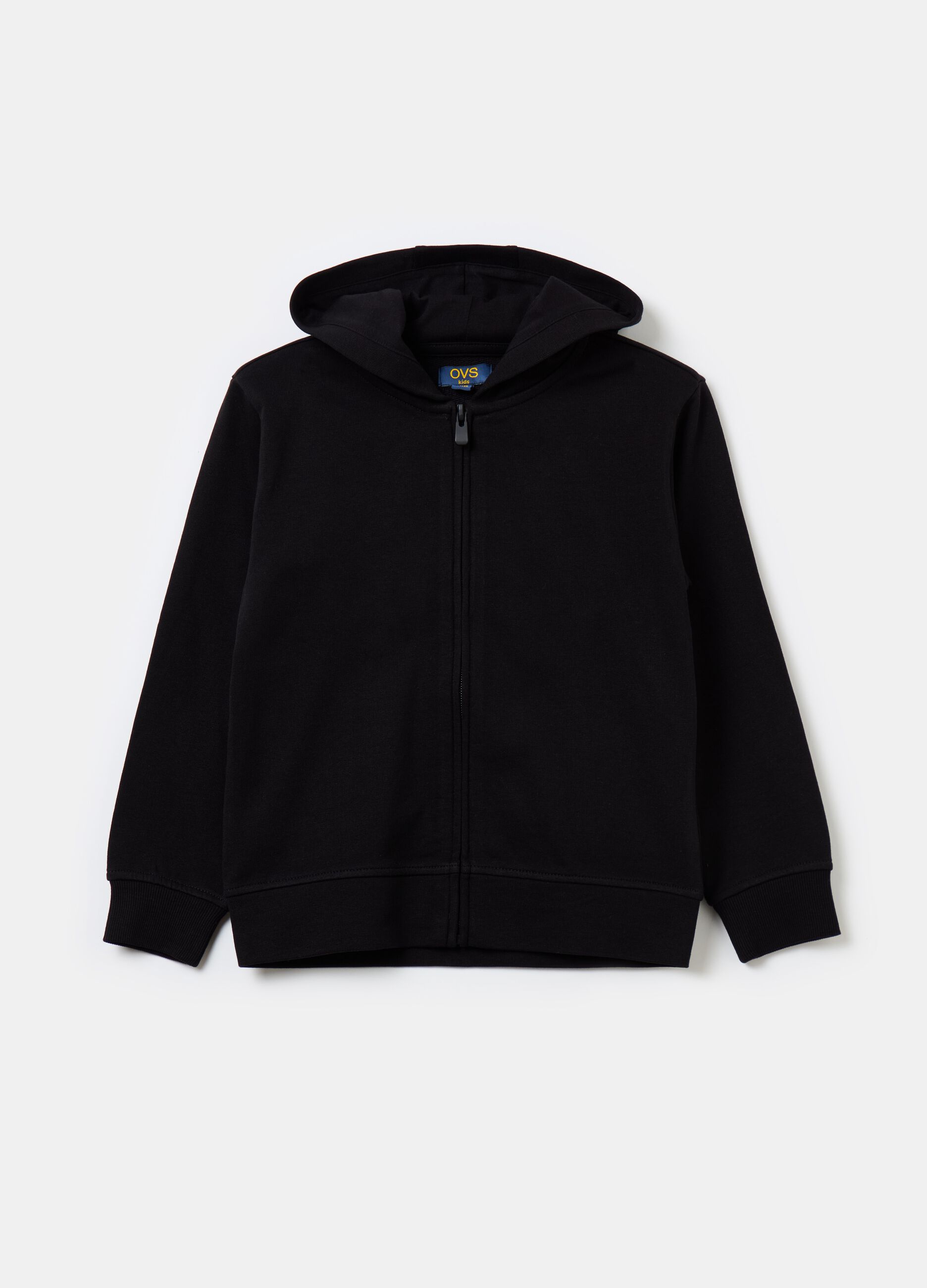 Full-zip sweatshirt in French terry with hood