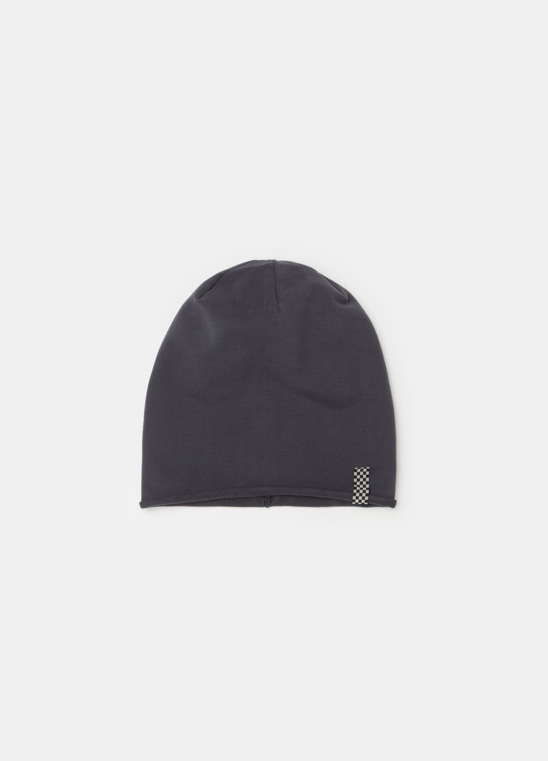 Solid colour hat in French terry