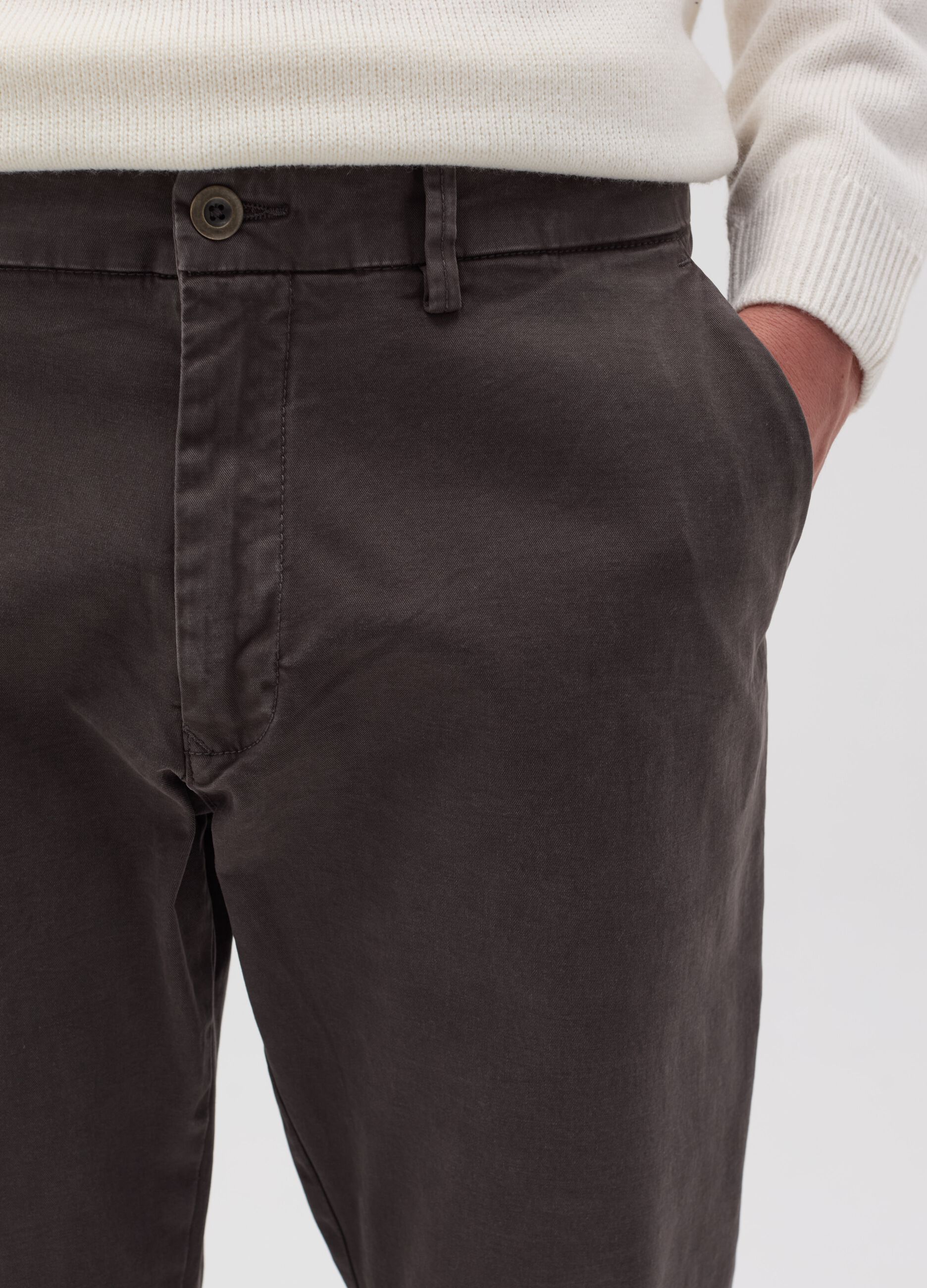 Pantalone chino slim fit in cotone stretch