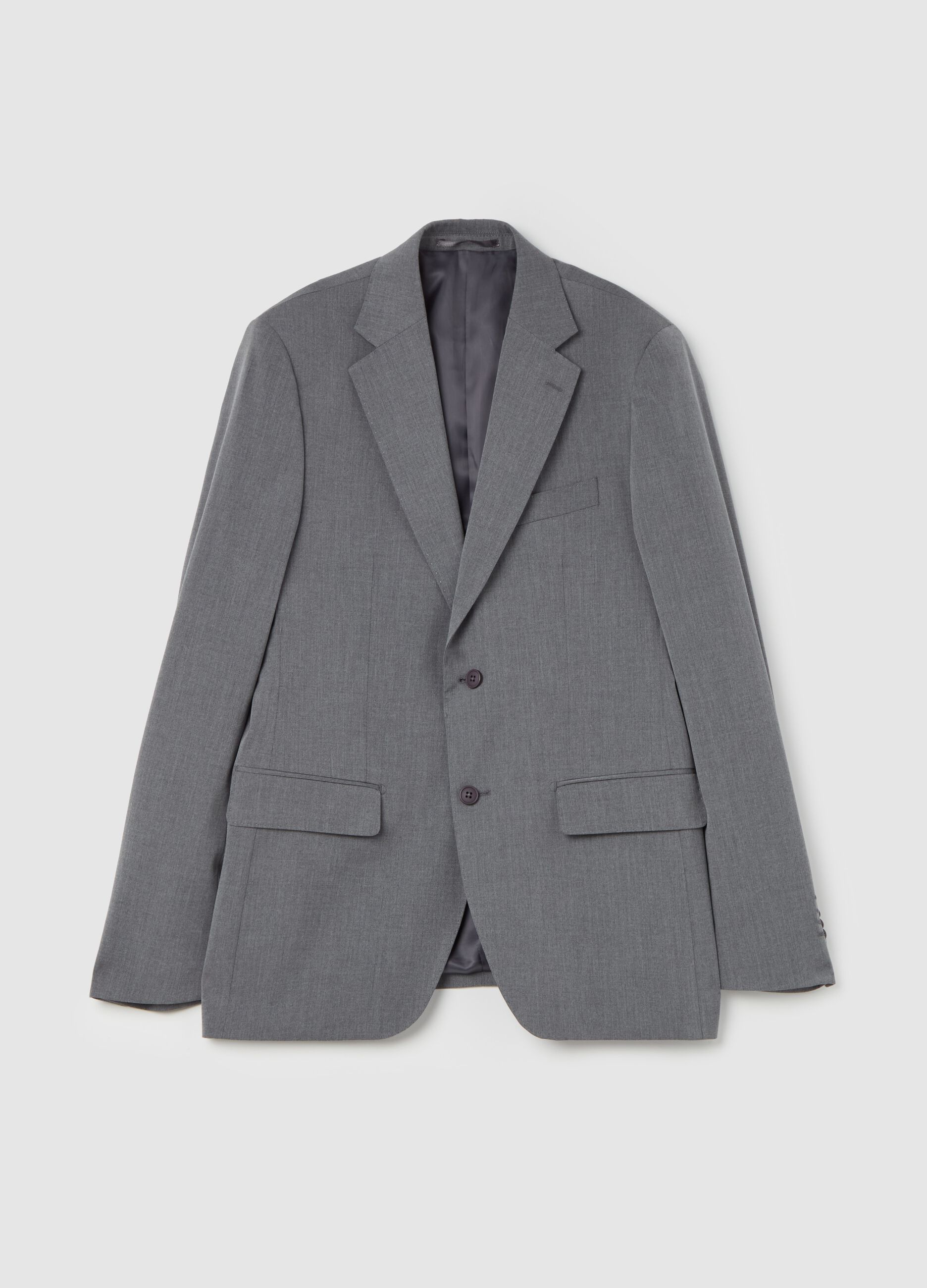 Slim-fit blazer in viscose blend