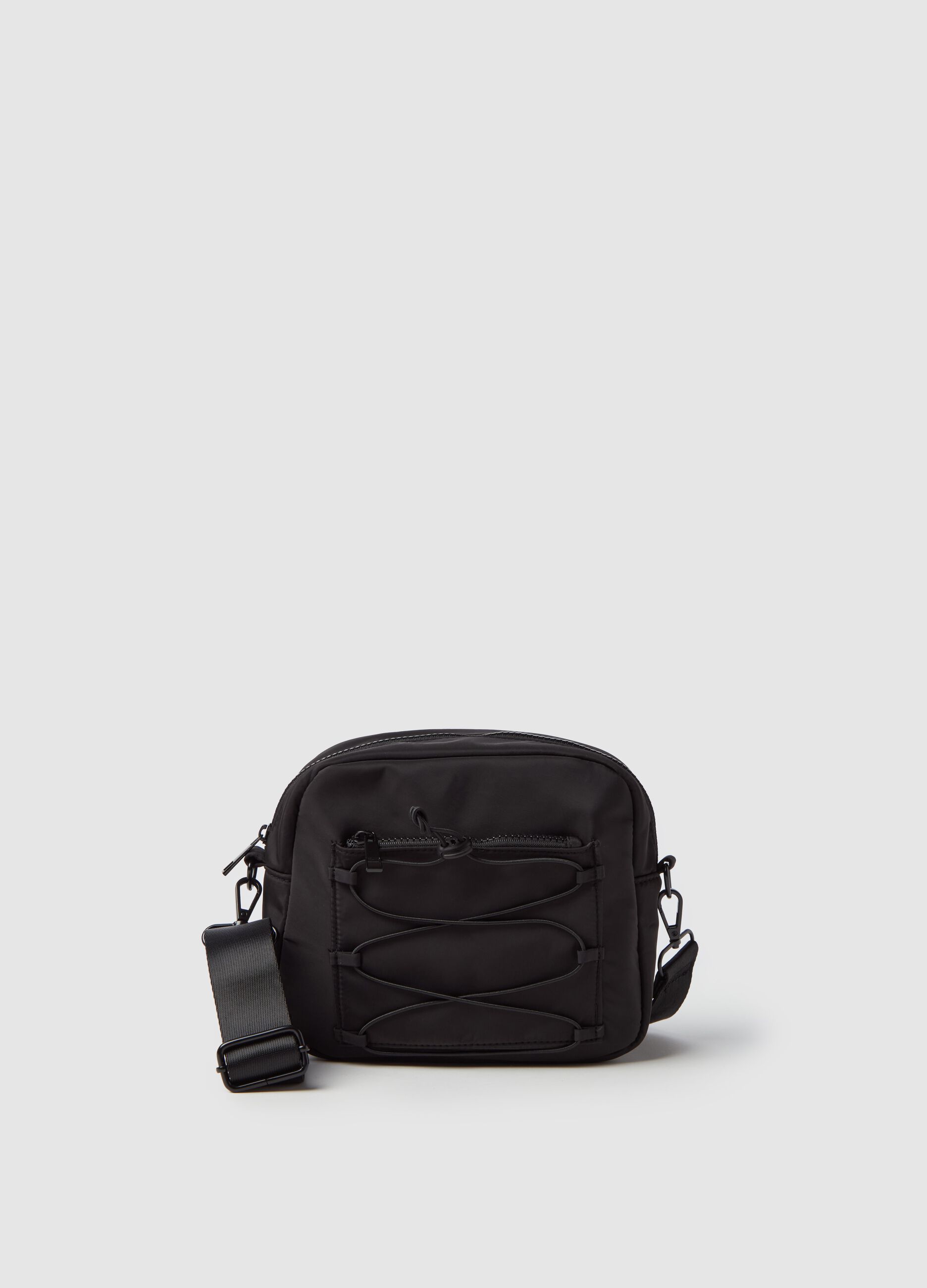 Mini bag in nylon with shoulder strap