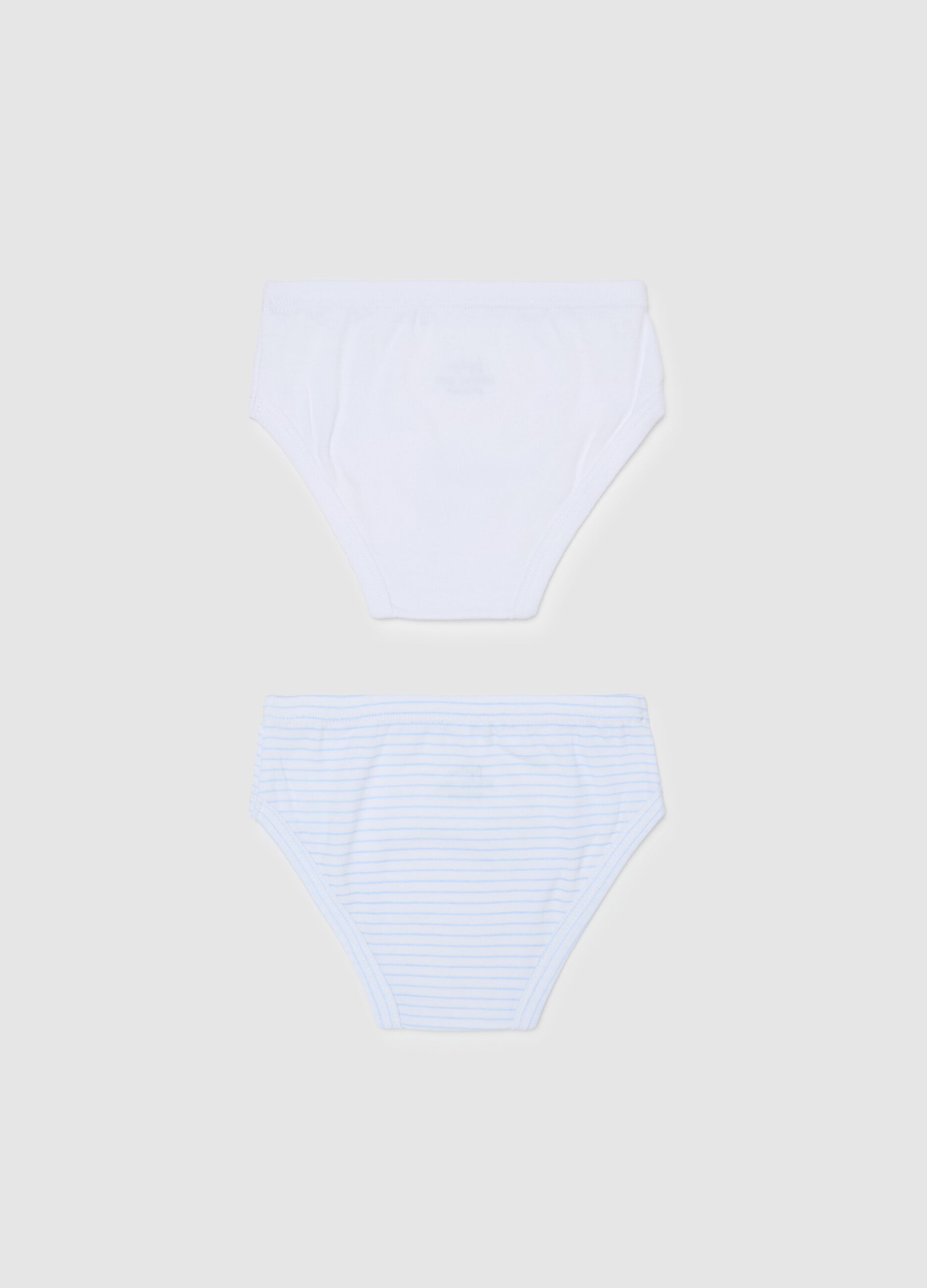 Two-pack briefs in organic cotton with print