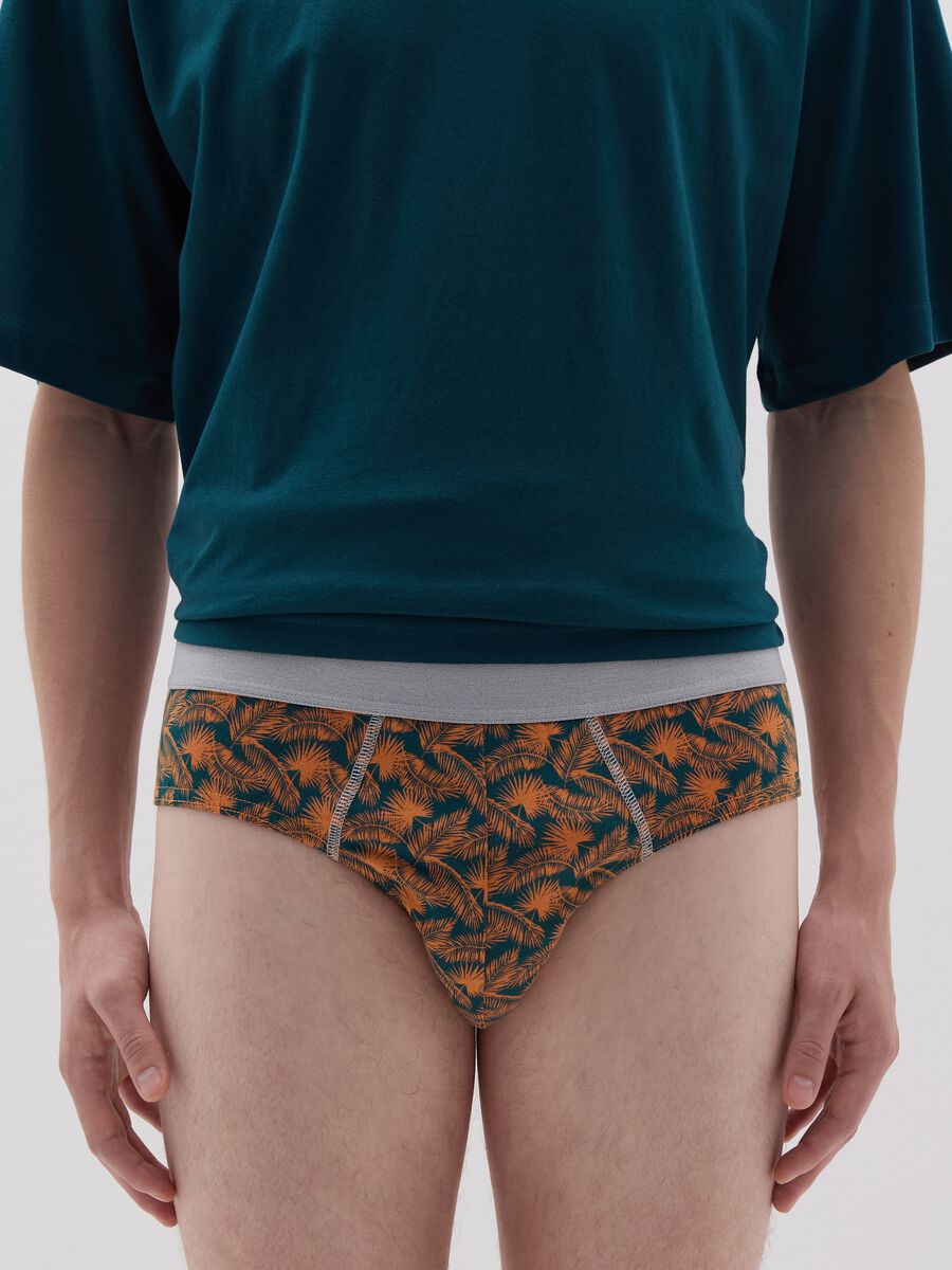 Five-pack briefs in organic cotton with print_1