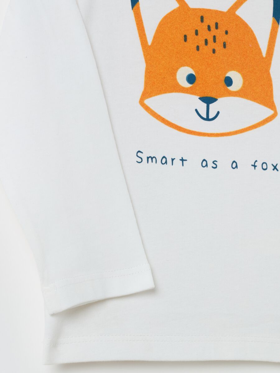 T-shirt in cotone bio "Smart as a fox!"_3