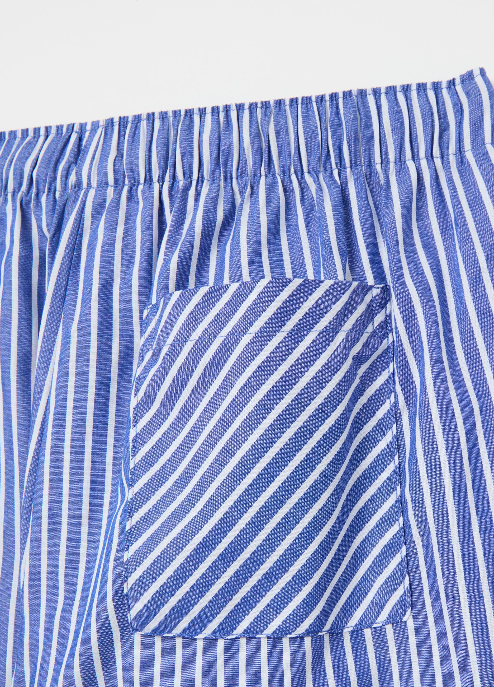 Pyjama trousers in patterned cotton