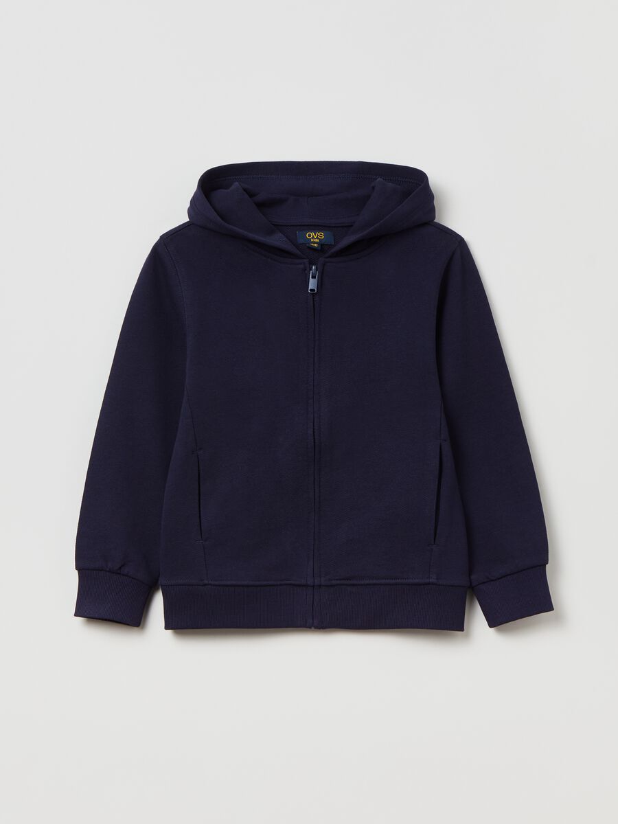 Full-zip plush hoodie_0