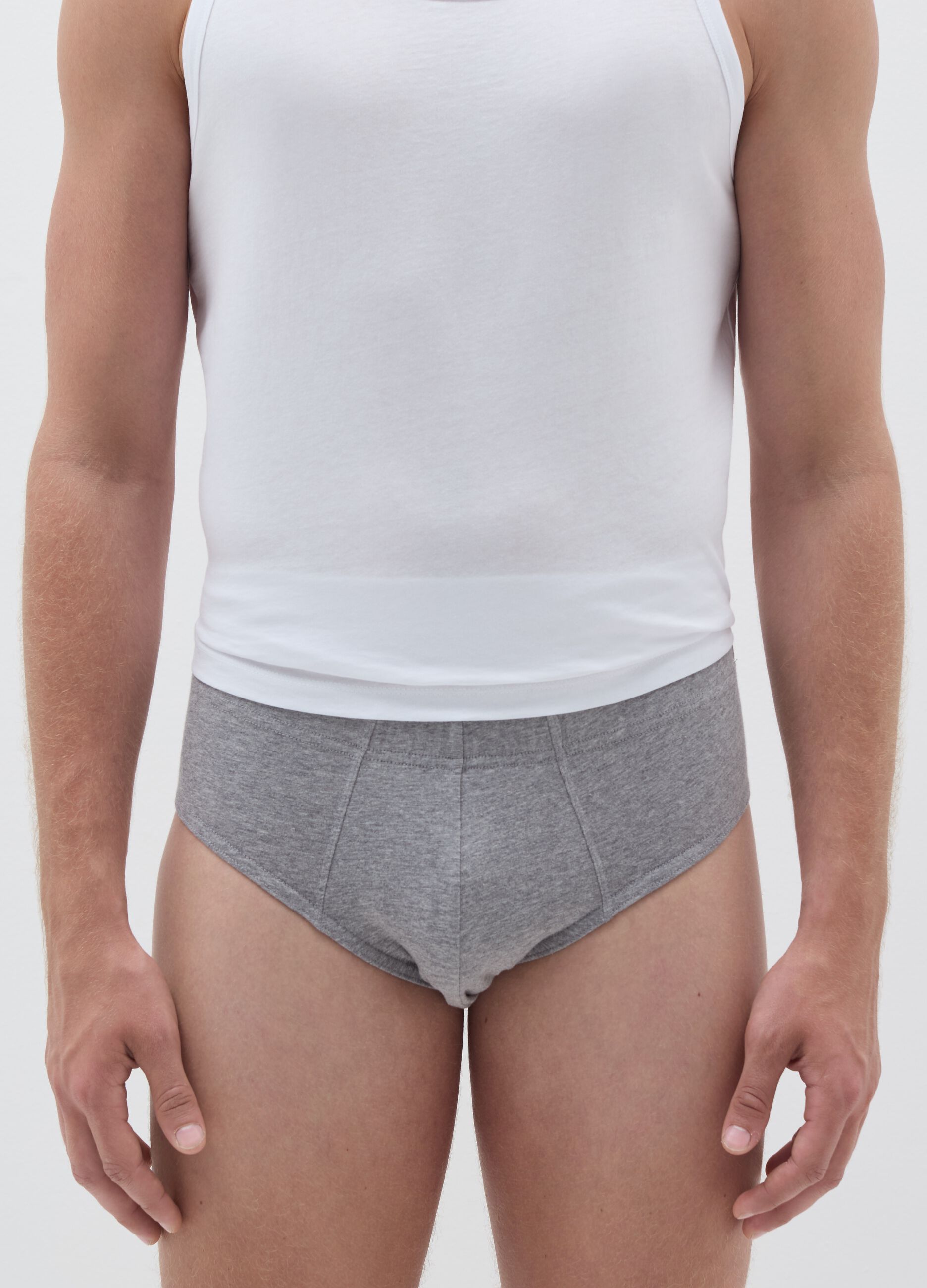 Three-pack briefs in stretch organic cotton