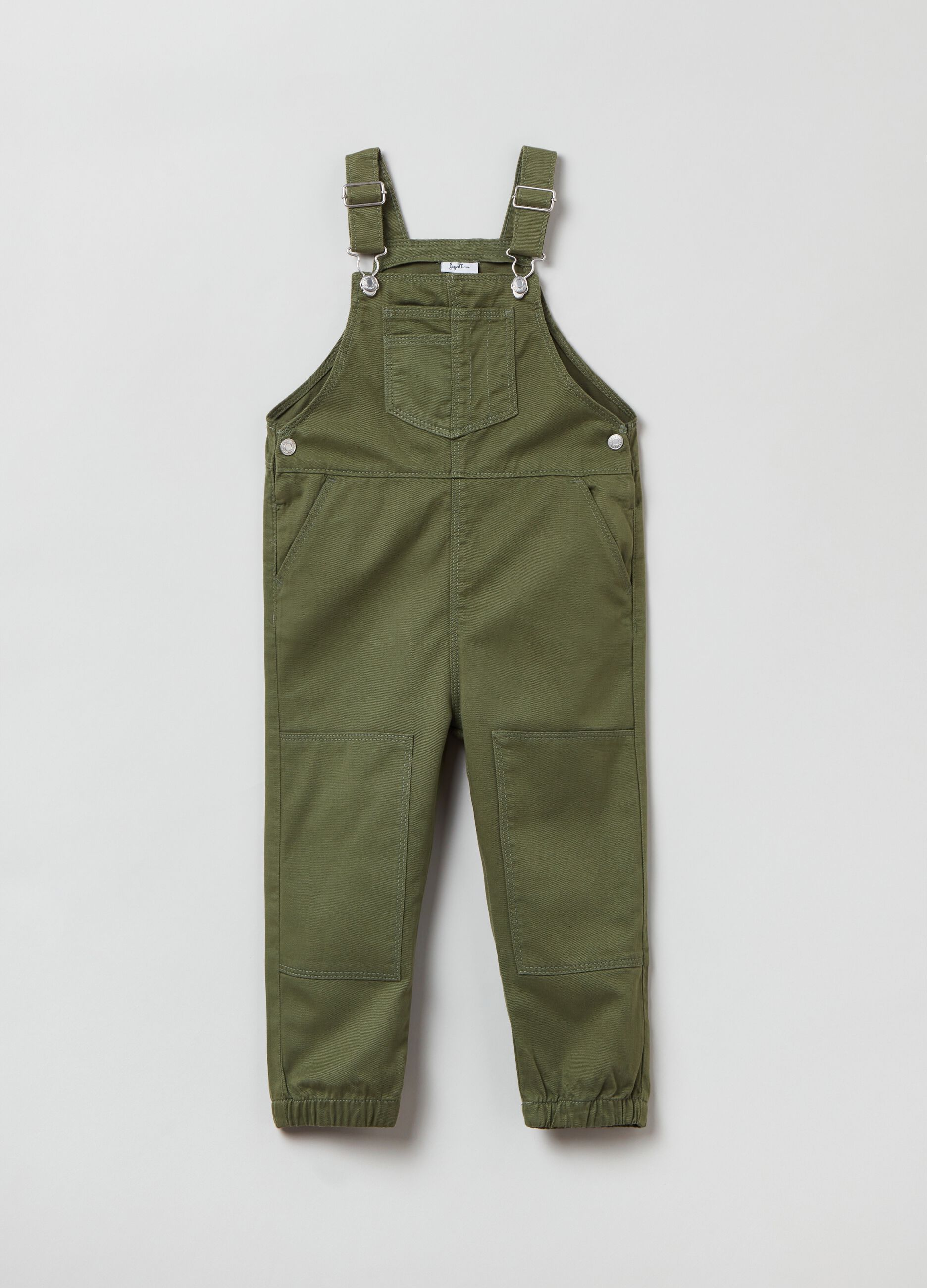 Dungarees in cotton and Lyocell