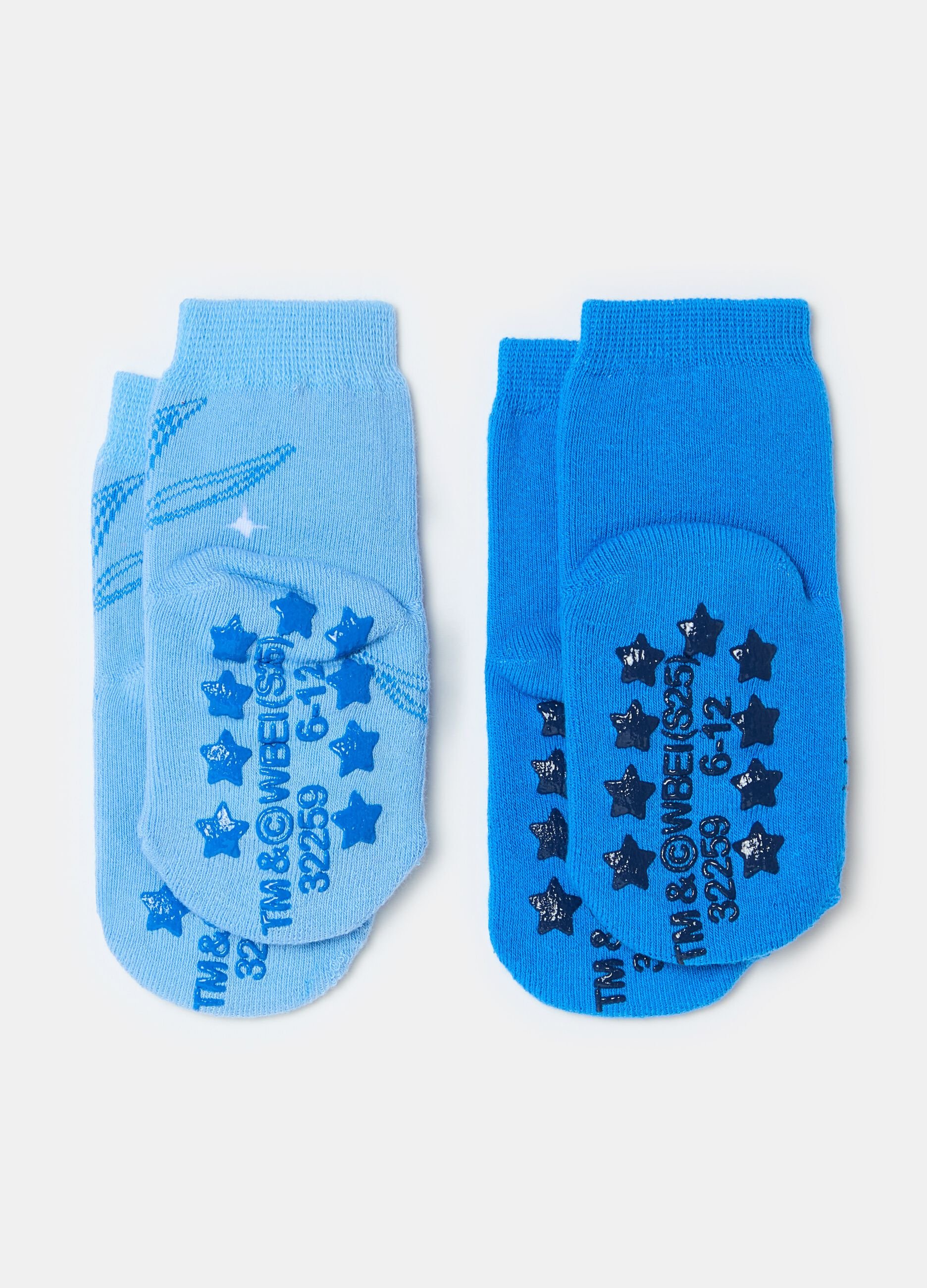 Two-pair pack slipper socks with Bugs Bunny design