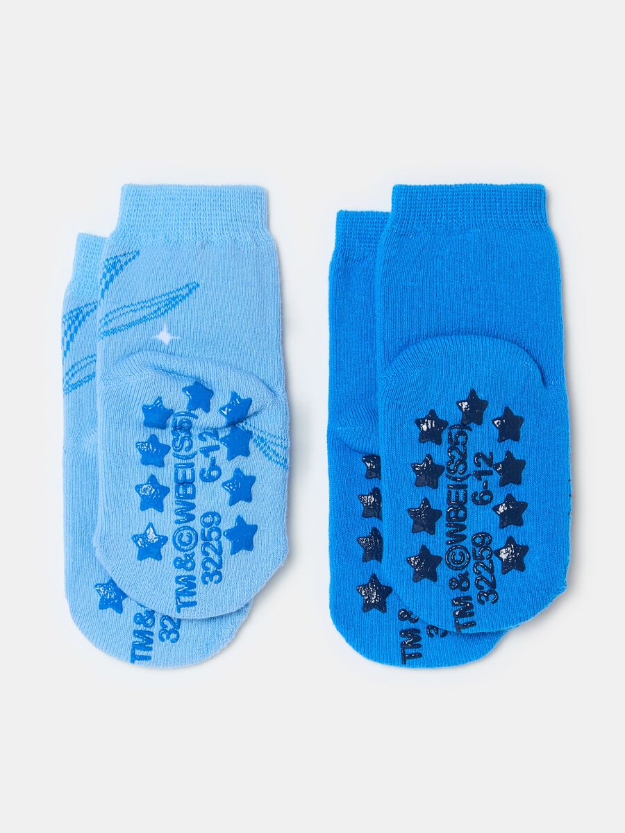 Two-pair pack slipper socks with Bugs Bunny design_1
