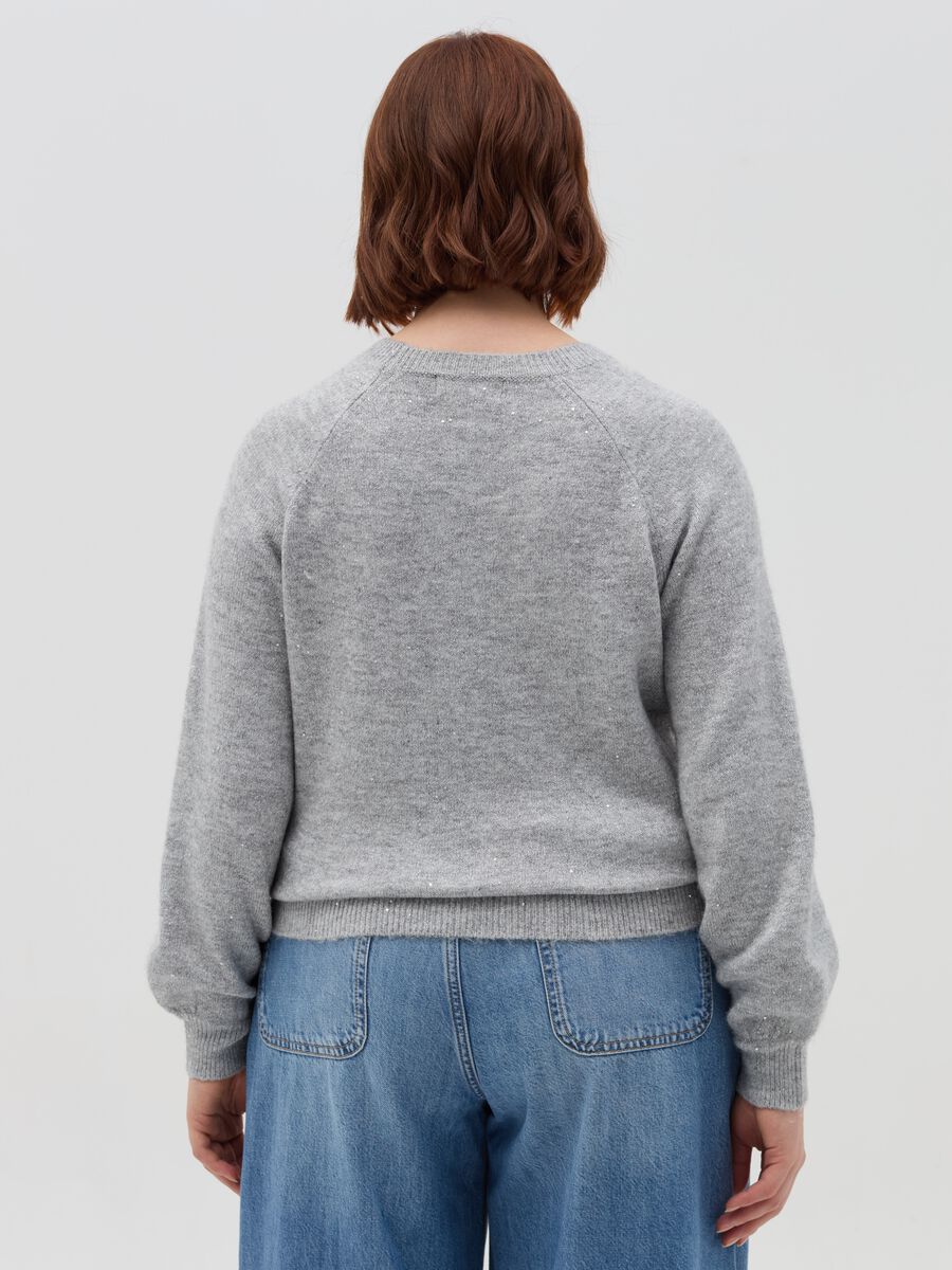 Pullover in lurex con maniche raglan Curvy_3