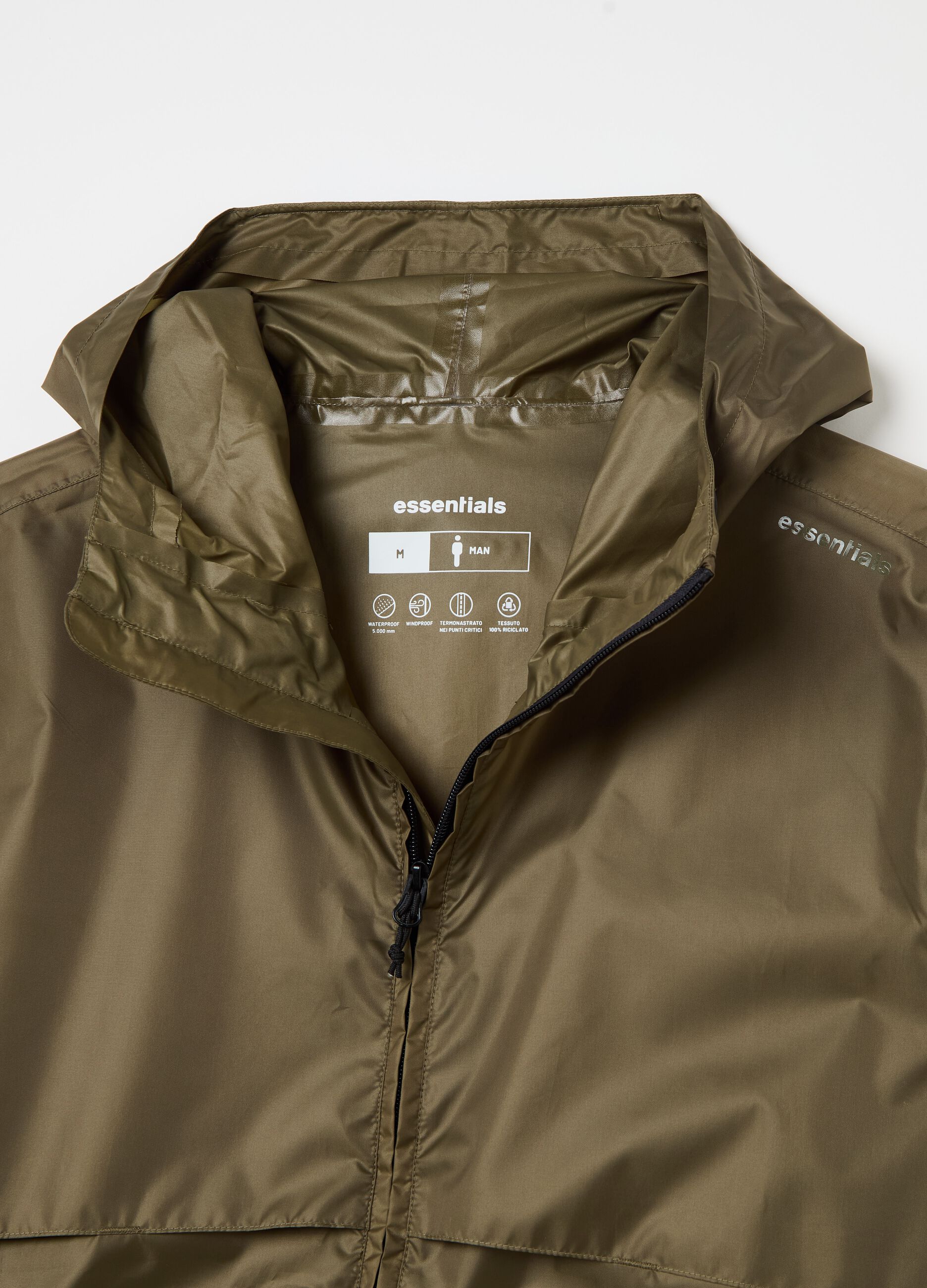 Essential waterproof full-zip jacket