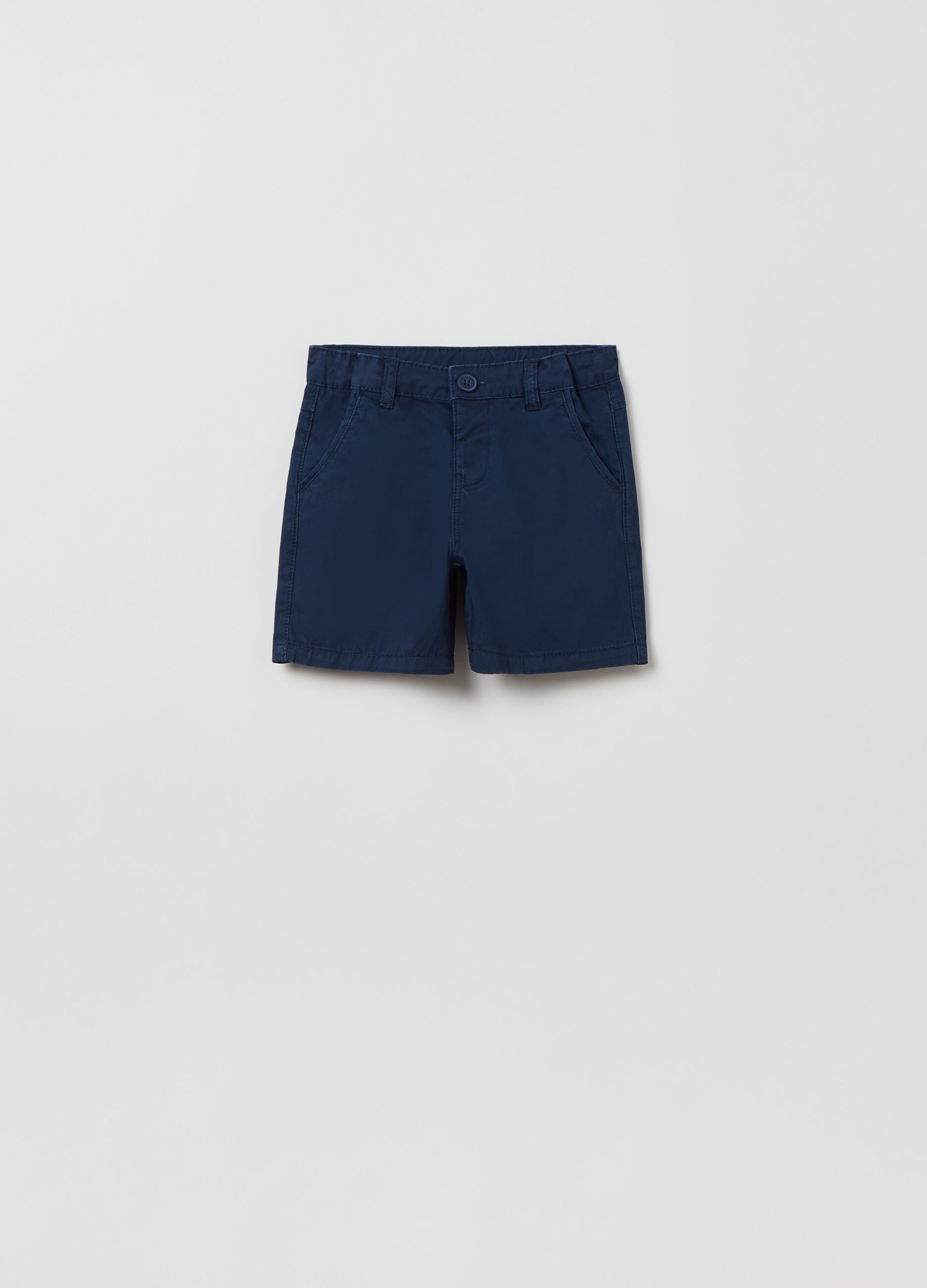 Cotton Bermuda shorts with pockets