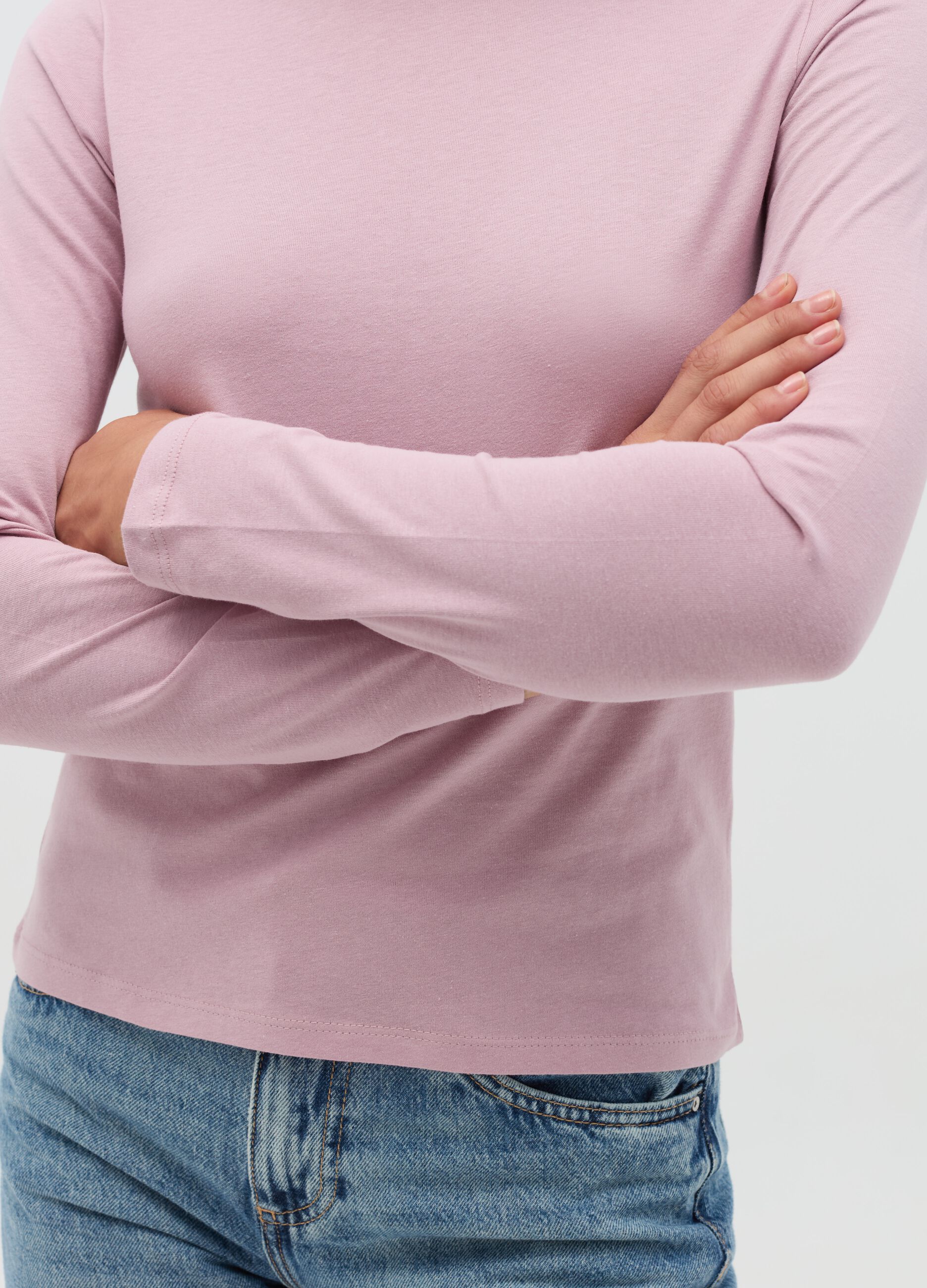 Long-sleeved T-shirt in cotton