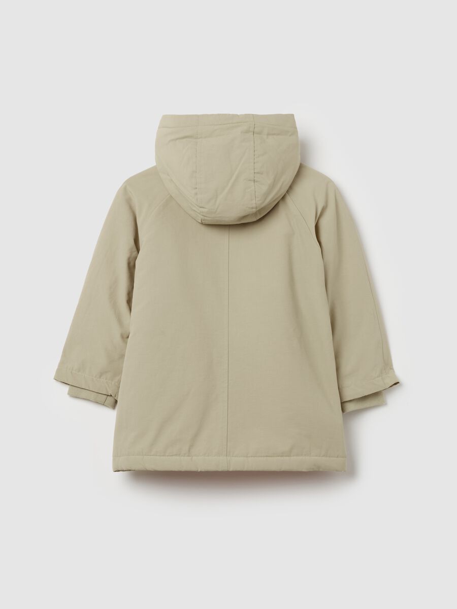 Parka with hood with sherpa lining_1