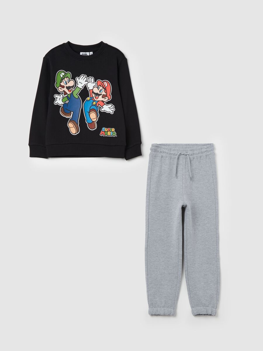 Jogging set in fleece with Super Mario™ print_0