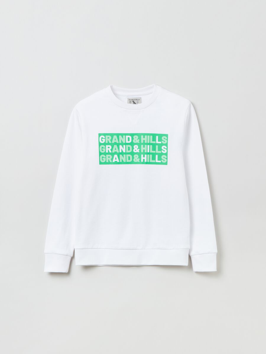 French terry sweatshirt with Grand&Hills print_0