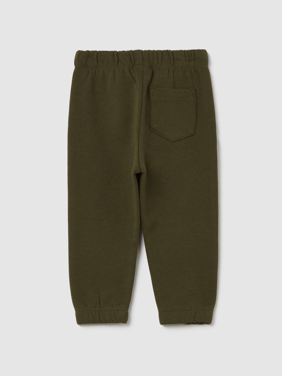 Fleece joggers with drawstring_1