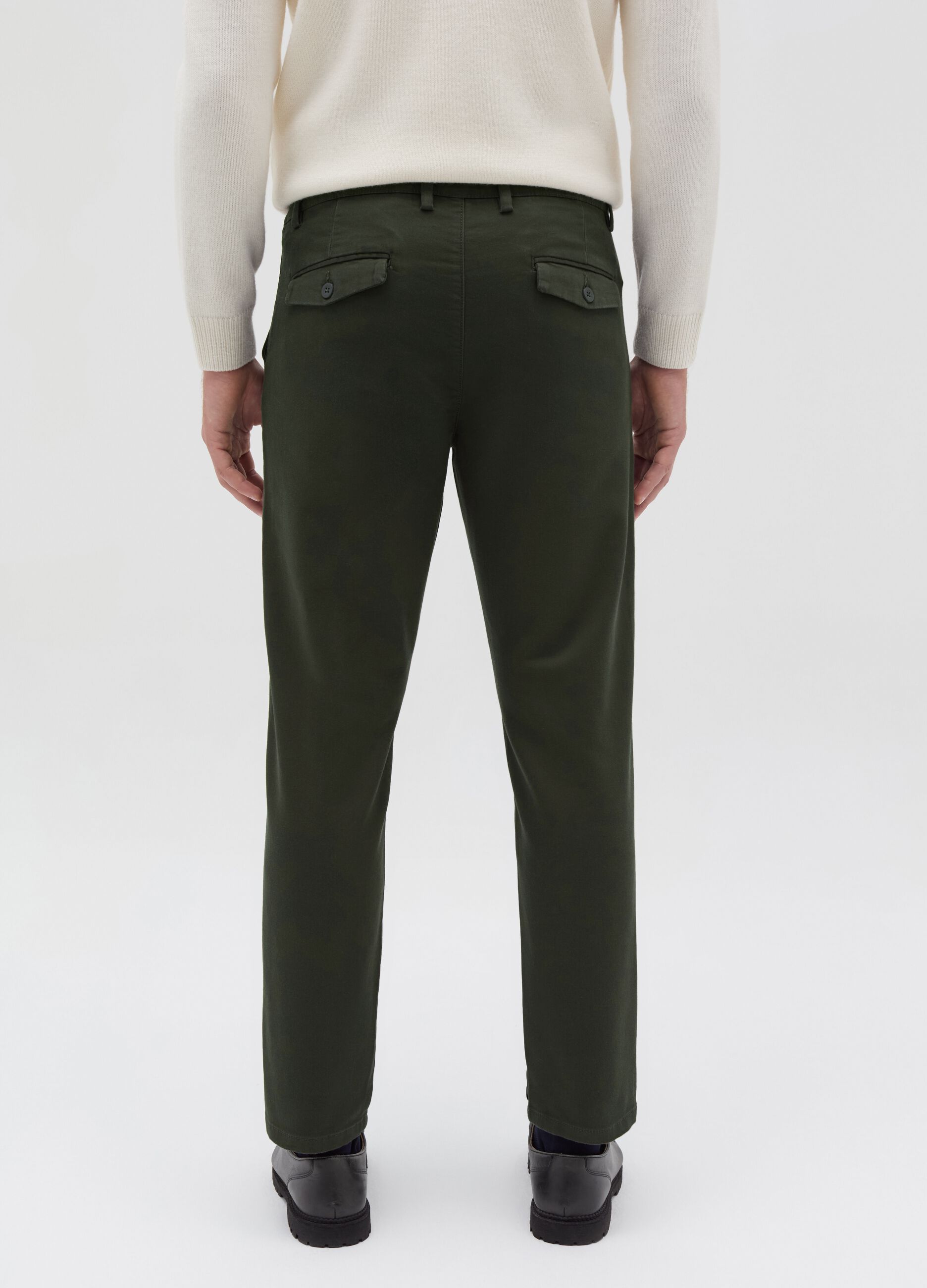 Stretch cotton chinos