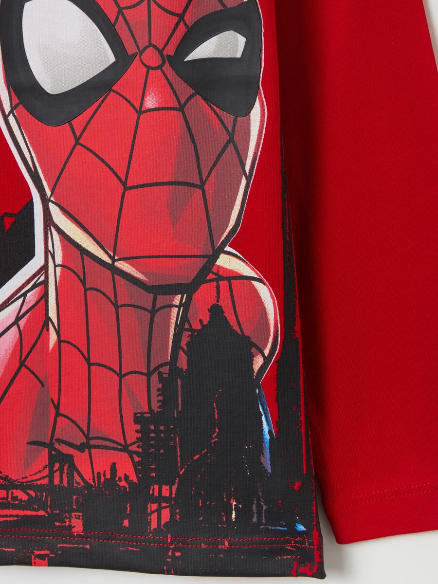 T-shirt with long sleeves and Spider-Man print_3