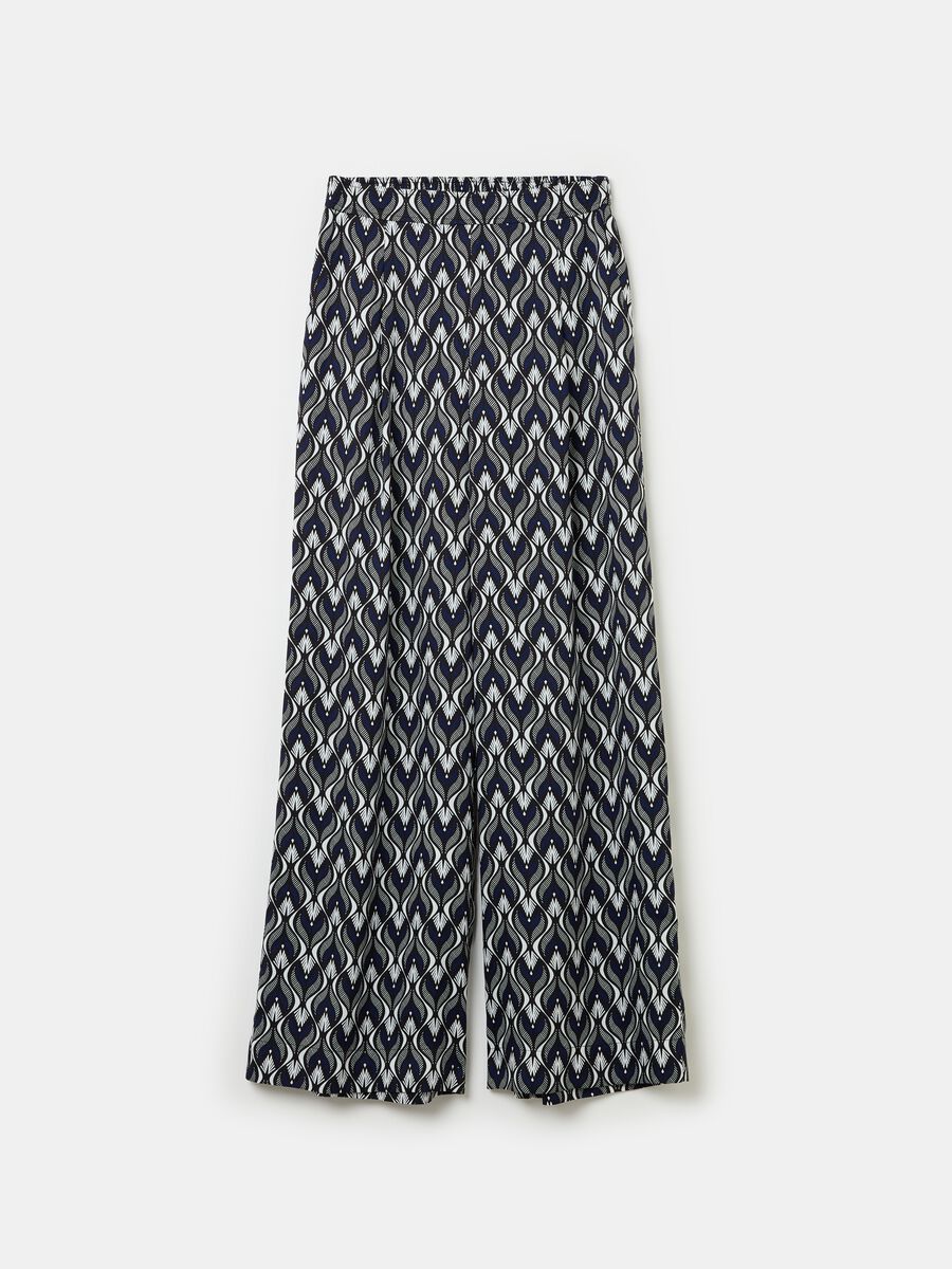 Relaxed-fit trousers with pattern print_4