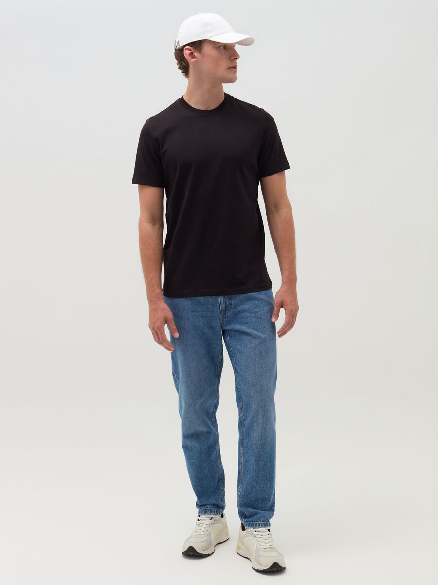 Cotton T-shirt with round neck_0