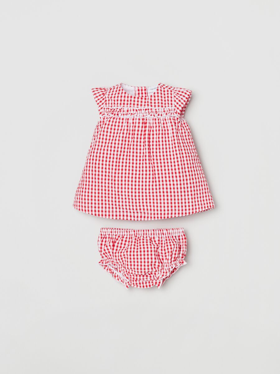 Gingham dress and knickers set_0