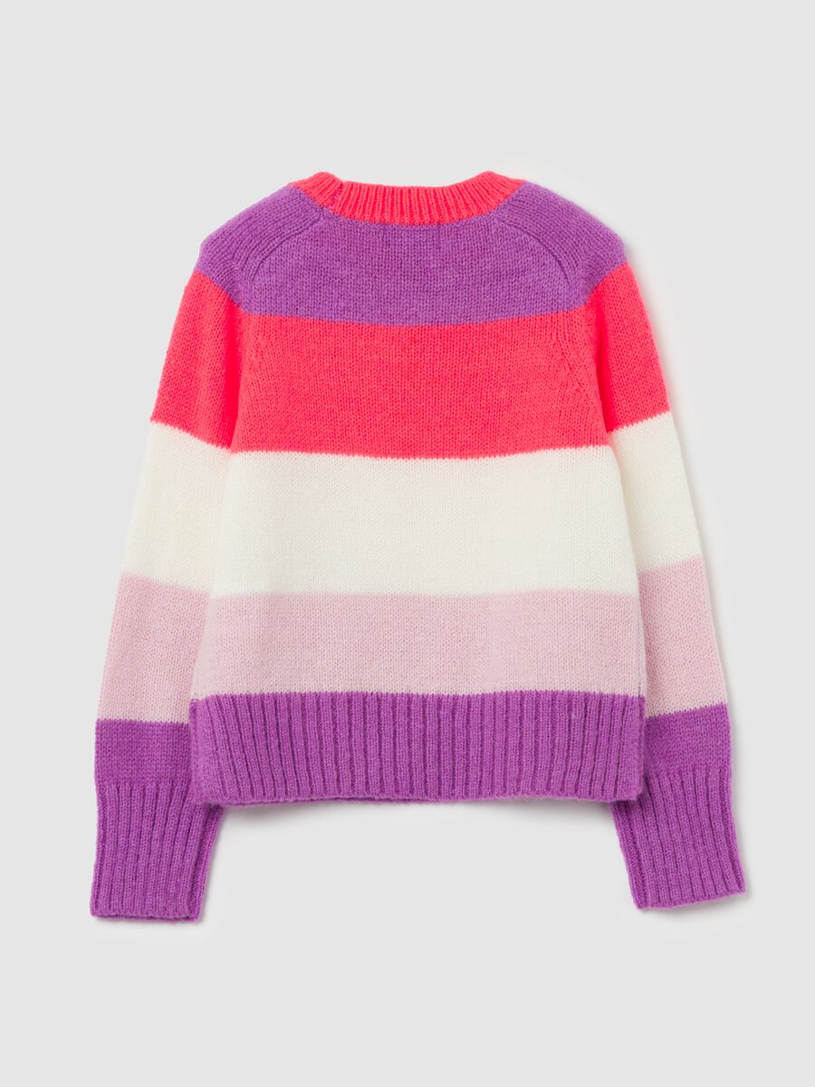 Pullover with striped pattern_1