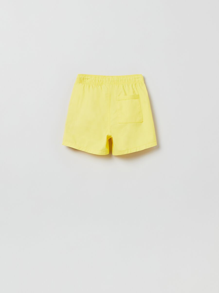 Shorts in twill con coulisse_1