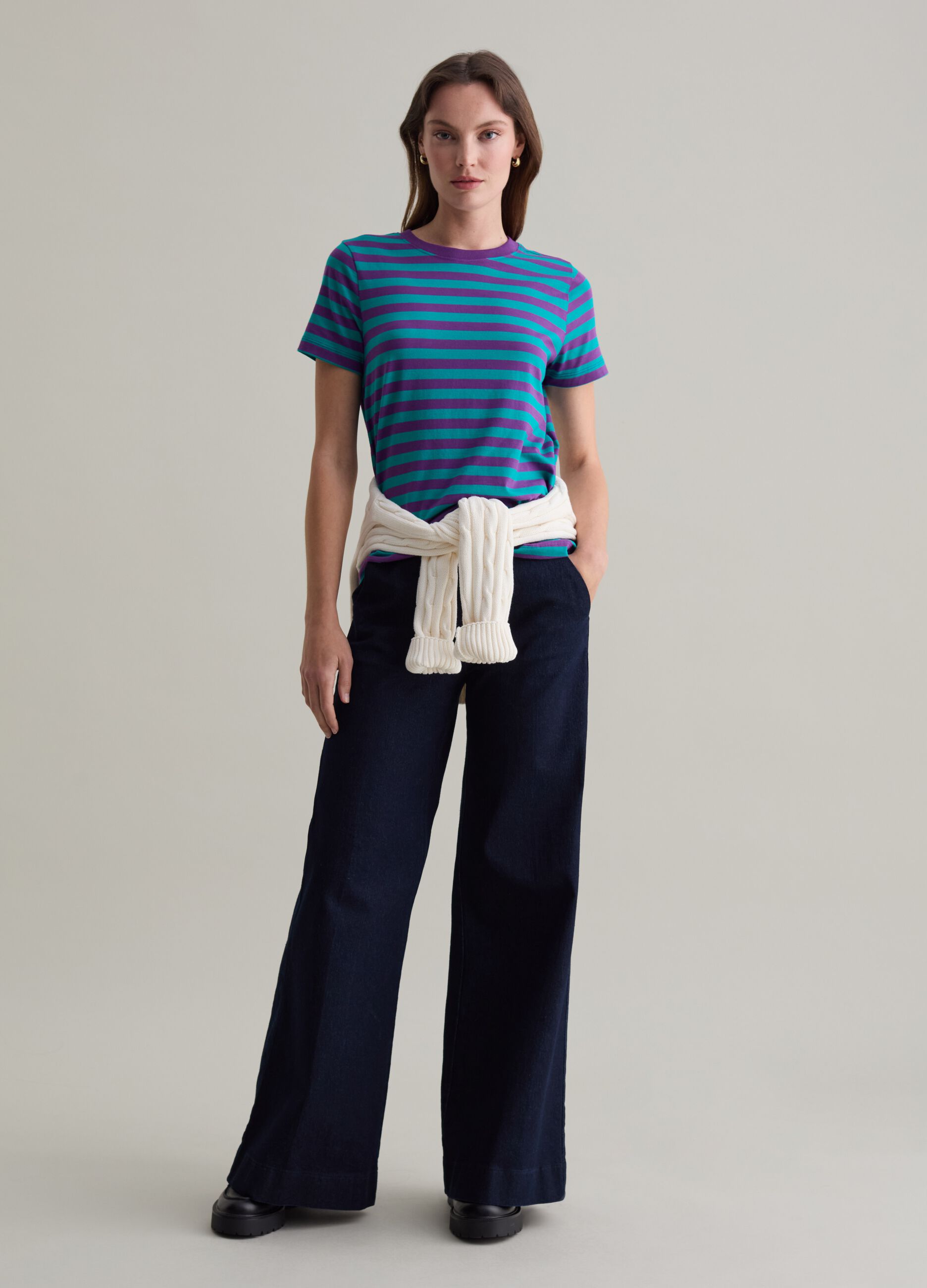 Striped T-shirt in Supima cotton