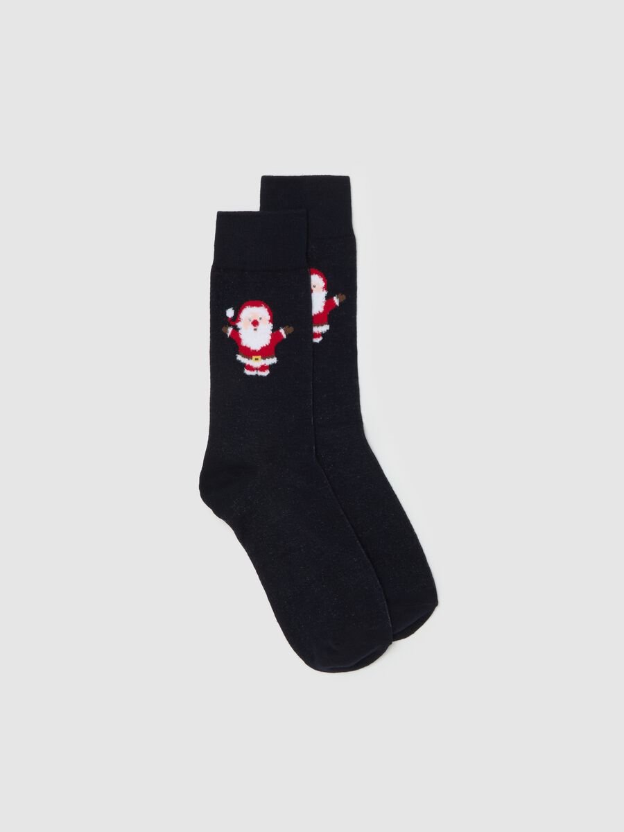 Short socks with jacquard Christmas designs_1