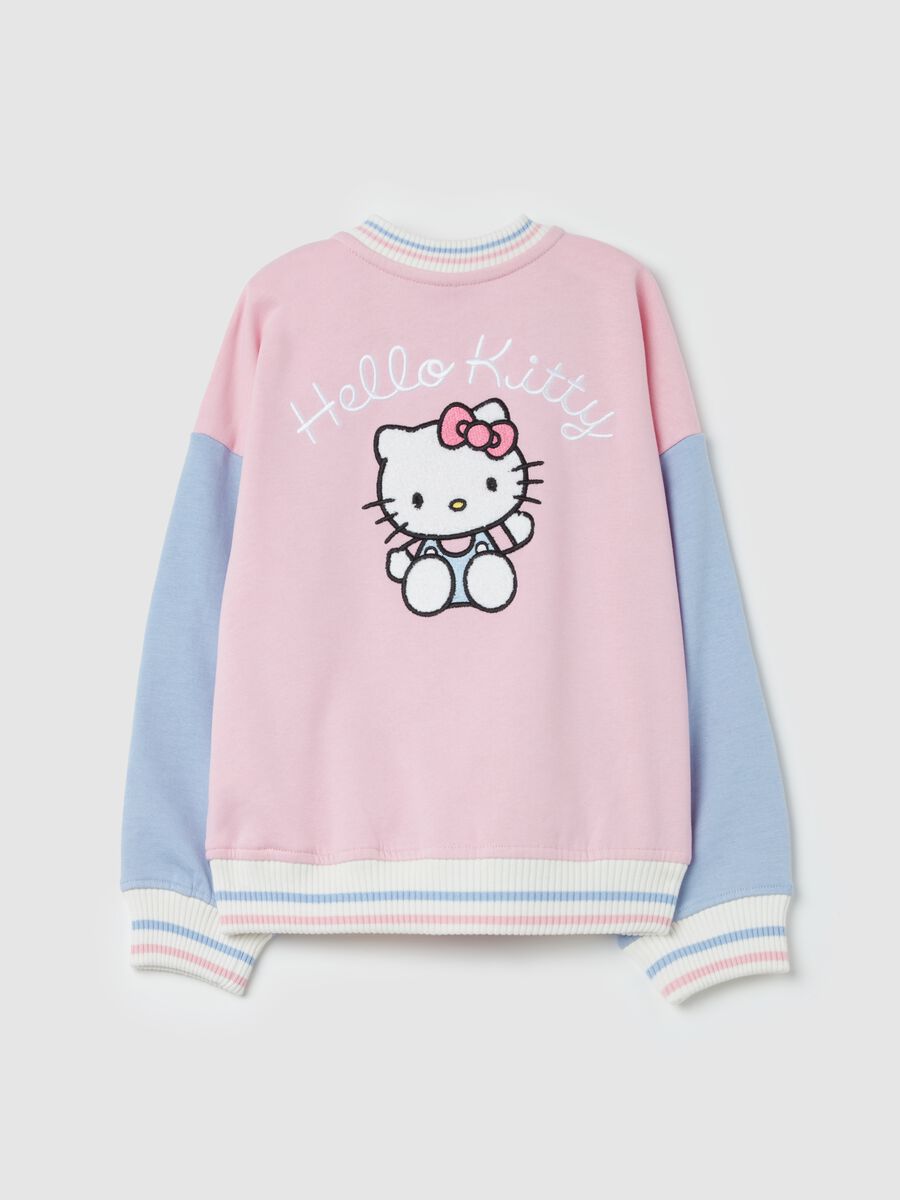 Plush cardigan with Hello Kitty embroidery_1