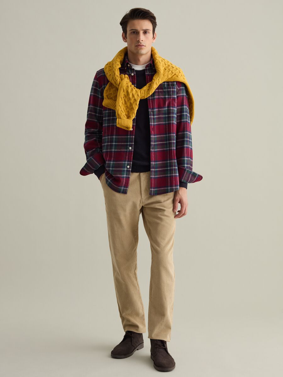 Chequered flannel shirt with pocket_0