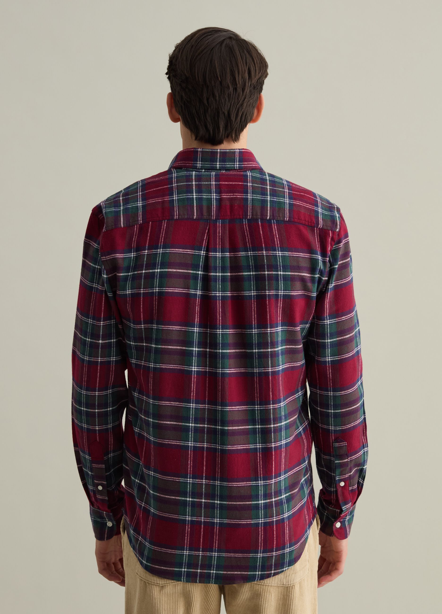 Chequered flannel shirt with pocket