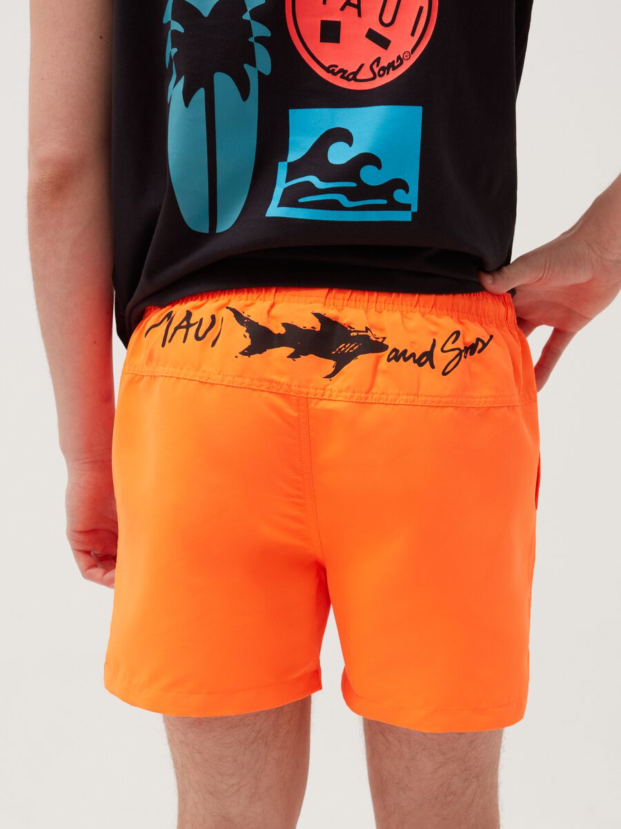 Swimming trunks with Maui and Sons print_2