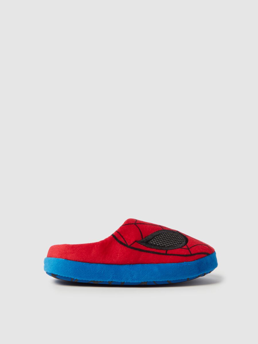 Velour slippers with Spider-Man print_0