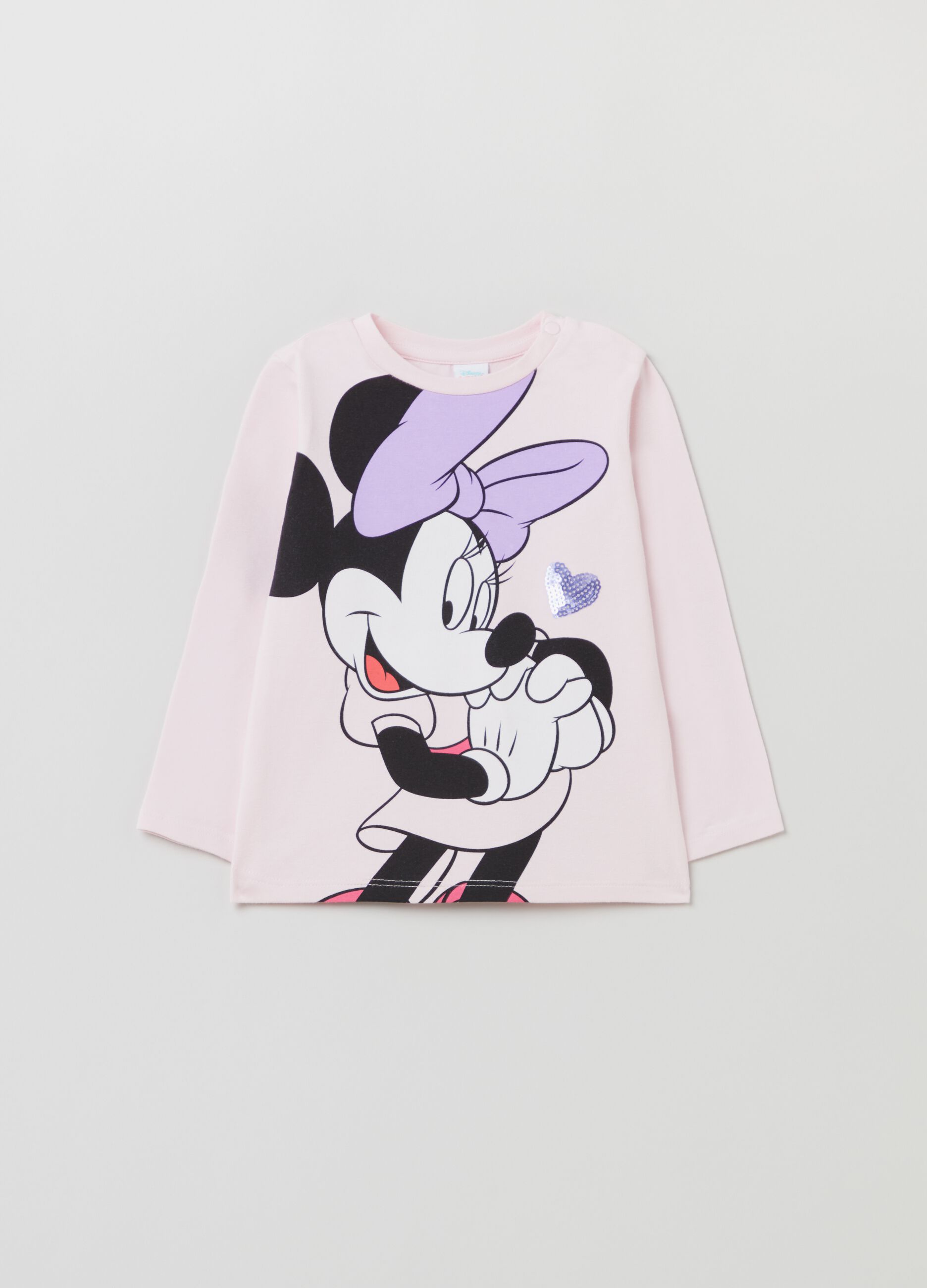 T-shirt a maniche lunghe stampa Minnie