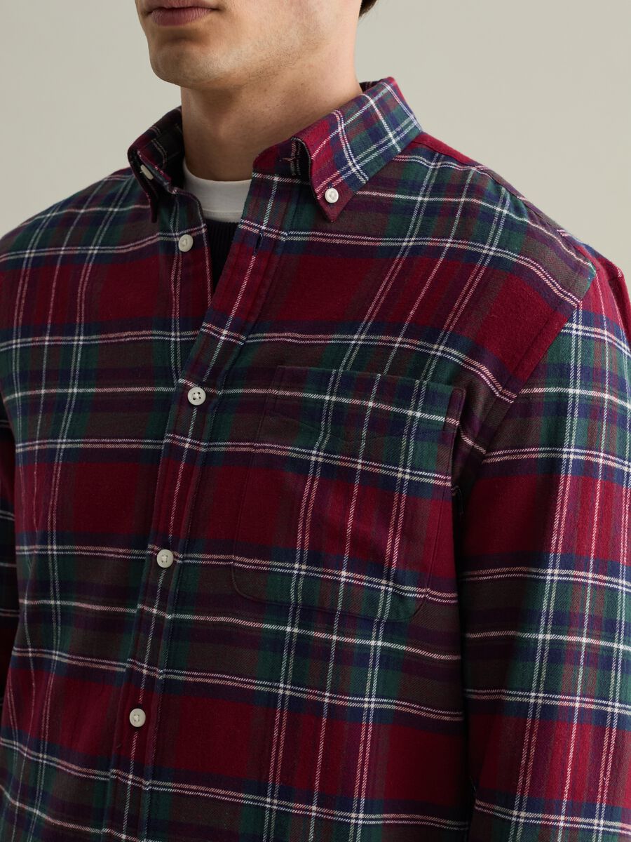 Chequered flannel shirt with pocket_3