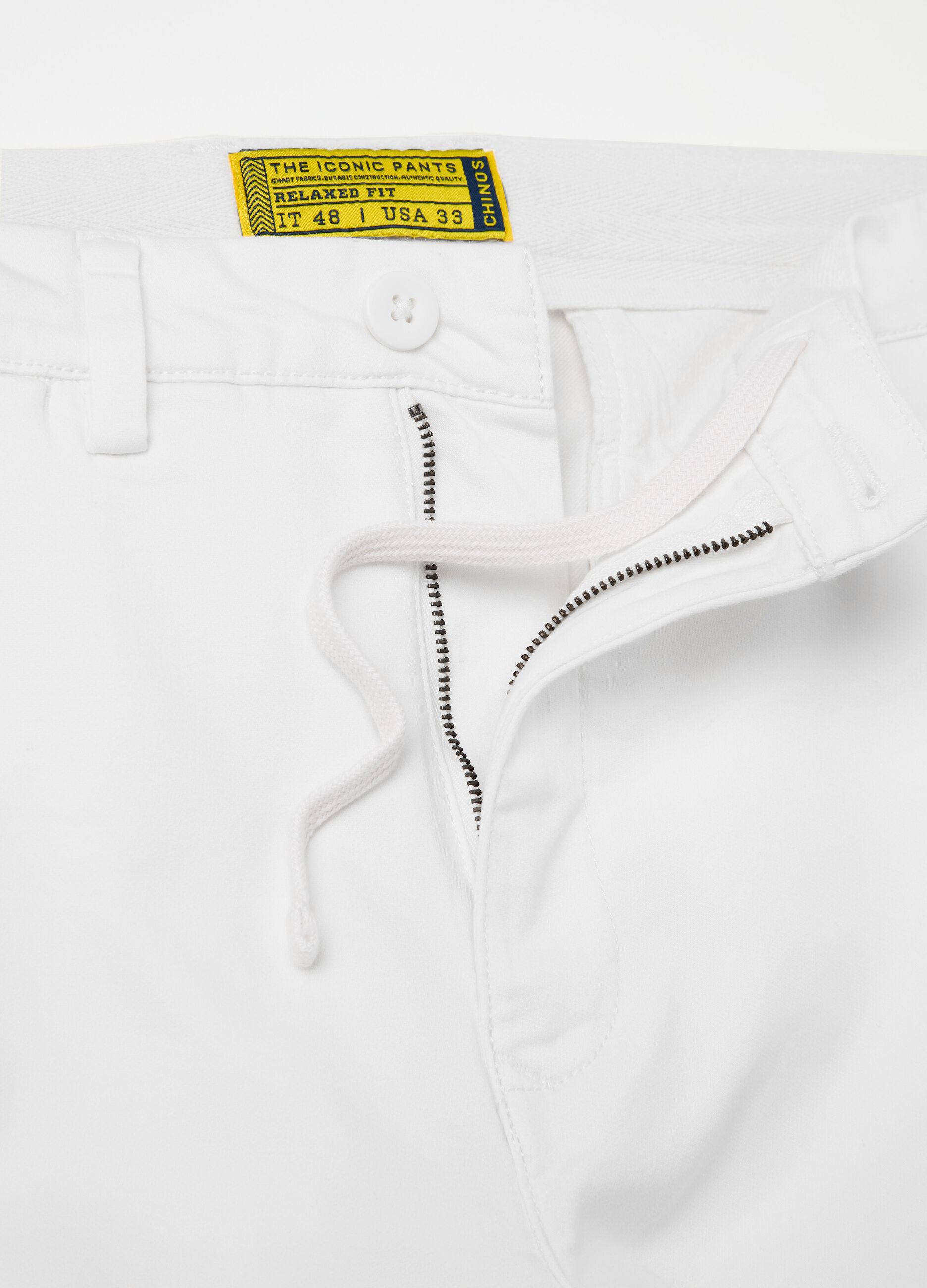 Stretch cotton chinos