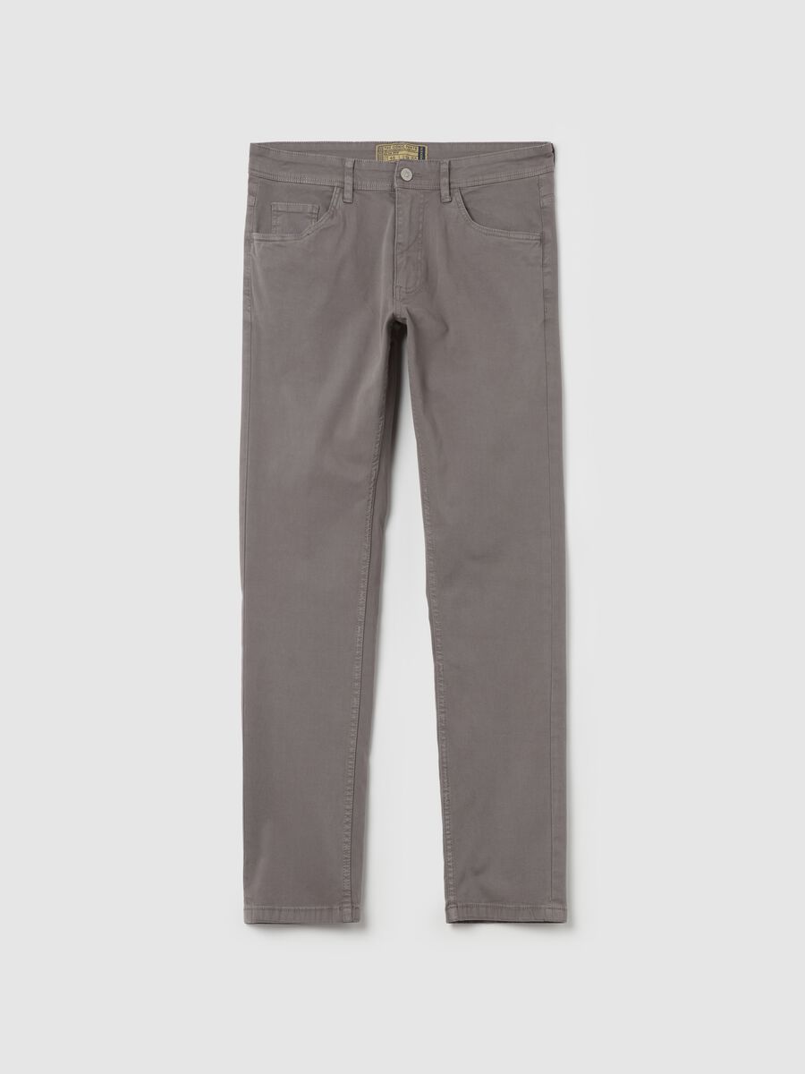 Pantaloni slim fit cinque tasche_0