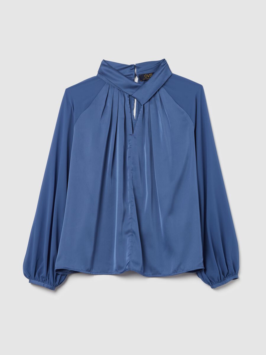 Satin blouse with raglan sleeves_4